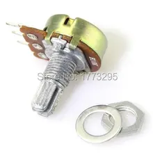 Новинка 2 шт. высокое качество WH148 500 Ом Линейный потенциометр 15 мм вал с гайками и шайбами Горячая