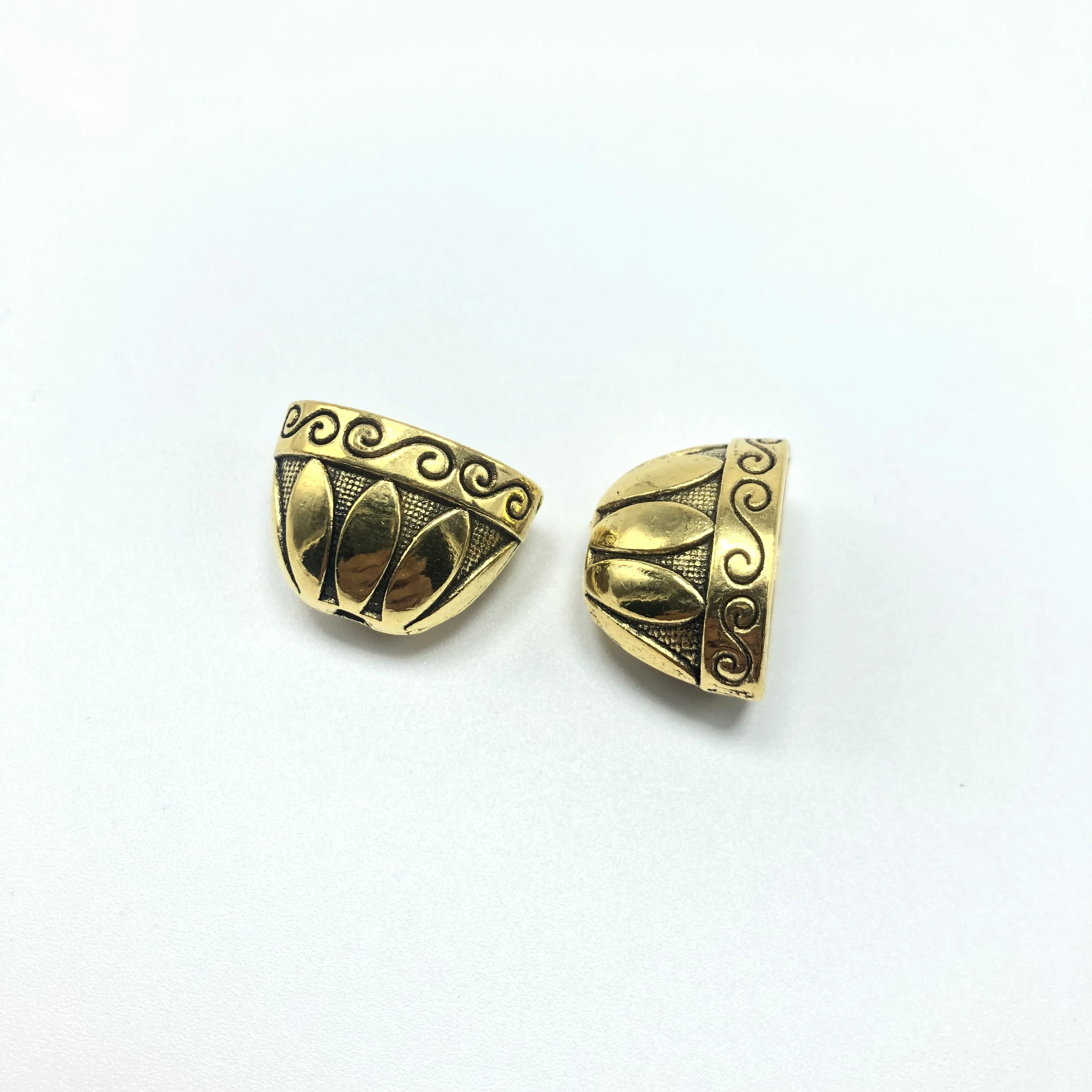 

10pcs 14x20mm Bead Caps For Jewelry Bead Caps End Receptacle Flower Torus Diy Spaced Apart Jewelry Accessories