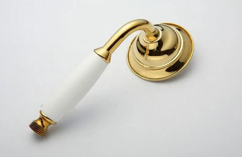 Золото Цвет латунный, в стиле телефона Ванная комната Насадки для душа экономии воды ручной Насадки для душа для распыления и 1,5 м шланг Kxz046