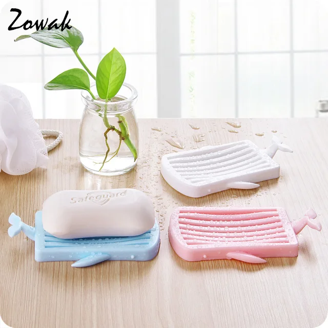 1pc Cute Whale Soap Dish Box Plastic Bathroom Accessories 1pc Cute Whale Soap Dish Box Plastic Bathroom Accessories Holder Case