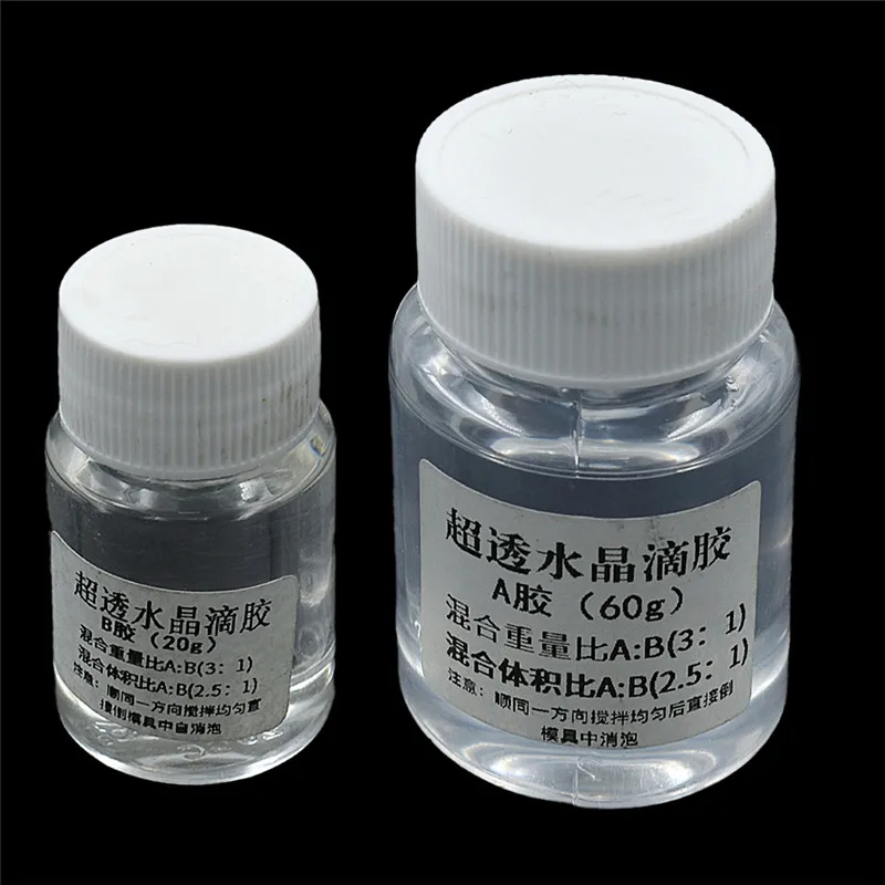 

Lychee Life Transparent AB Crystal Glue Two Component Epoxy Resin Sealant Quick Drying Crystal Glue