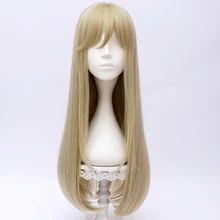 70 см длинные волнистые блонд аниме вечерние женские синтетические волосы косплей парик с взрыва+ парик cap H765365