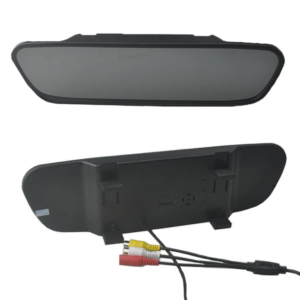 4,3 дюймовый ЖК-дисплей Автомобильный зеркальный монитор заднего вида Парковка HD видео монитор заднего вида экран для резервной камеры