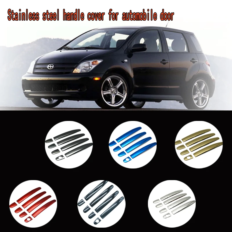 

Karcng 9 pcs/lot for Car door handle cover stainless steel Chrome decorative sticker For Scion xA / Toyota ist XP602002-2007 All