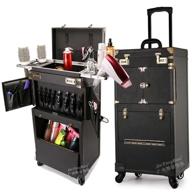 

travel tale New large capacity Trolley Cosmetic case Rolling Luggage,Multi-layer Beauty Tattoo Salons travel Suitcase