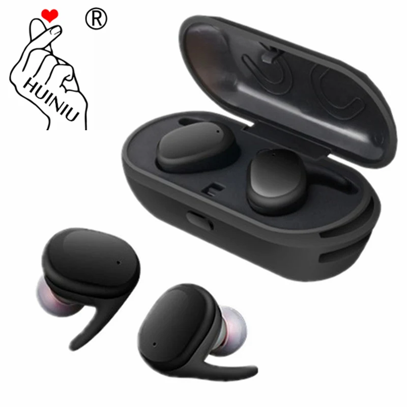 

HUINIU Mini Wireless Bluetooth Headset v4.1 Noise Cancelling Waterproof Sport S9100 Earphones With Microphone For IOS Android