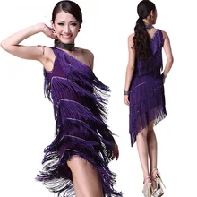 Одежда для танцевальных выступлений для взрослых женские латинские платья женские костюмы для латиноамериканских танцев платья Танго юбки для самбы с бахромой Cha Dancewear