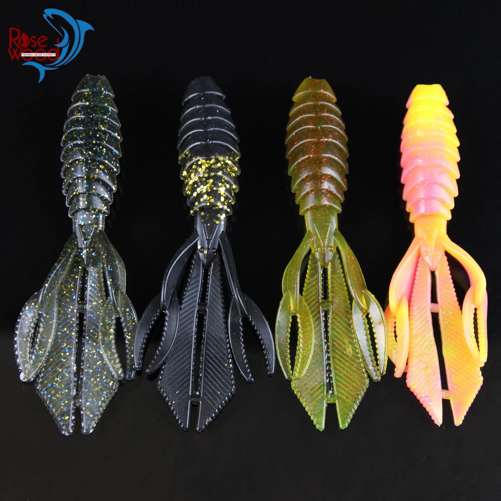 

ROSEWOOD New 4pcs/Lot Artificial Fishing Lure Soft Bait Mix Colors Missile Baits 15g 13cm Count D Bomb Bait, California Love