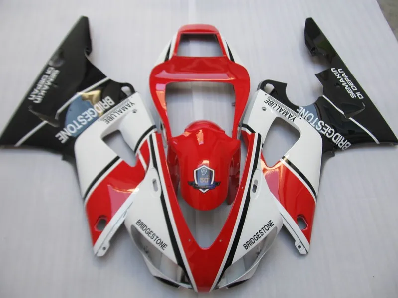 

Red white Fairing kit for YAMAHA YZFR1 1998 1999 Injectiion Mold YZF R1 YZR1000 R1 98 99 yzfr1 98 99 Fairings set+7gifts KJ10