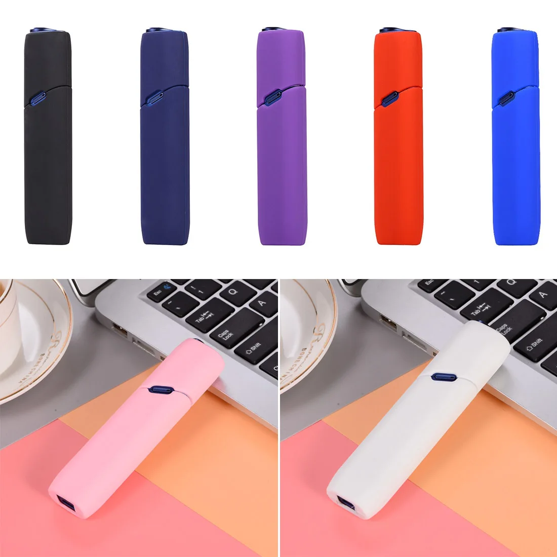 10 Color Available Soft Silicone Cover For IQOS 3.0 Multi Cover Case-in