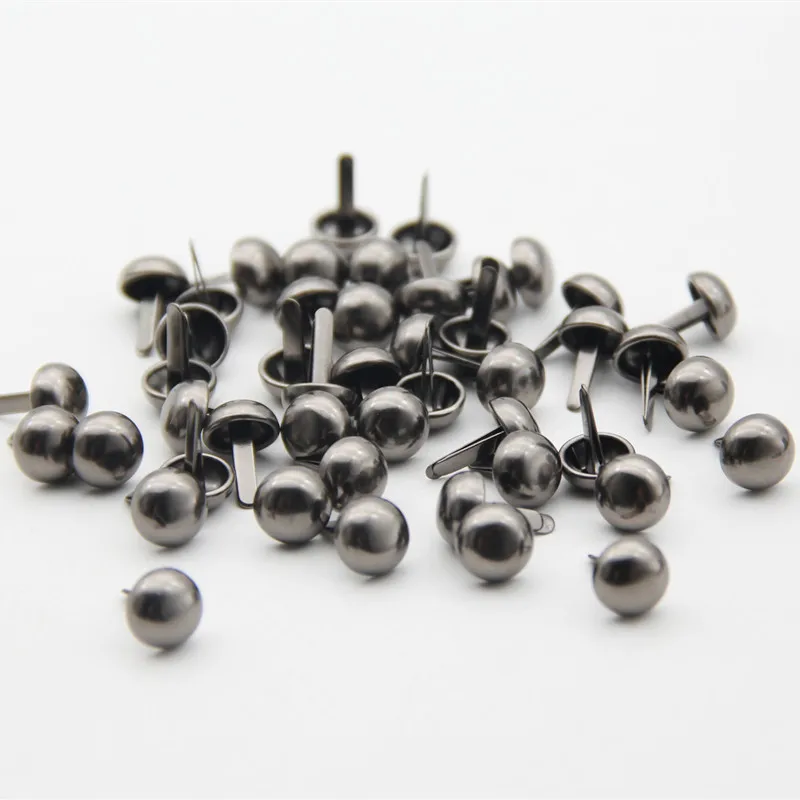 

20pcs10mm Black Round Metal Alloy Brads Scrapbooking Decor Brads DIY Embellishment Fastener Crafts Tools Jewelry Making Finding