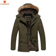 Новинка, модная мужская зимняя куртка, Мужская куртка с капюшоном, деловая повседневная куртка, плюс бархат, толстая, большой размер, хлопковое пальто, L-5XL