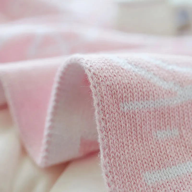 Детский Вязанный плед, однотонный стиль, одеяло, мягкий теплый вязаный, для новорожденных, пеленка, банное полотенце, детское, для малышей, постельные принадлежности, одеяло