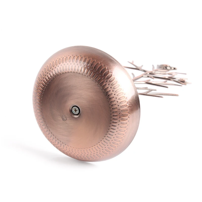 Free shipping Retro Copper color Earring Ring Jewelry Tree Stand Display Organizer Holder Show Rack Jewelry Packaging