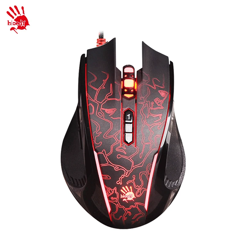 

A4tech/ bloody P87 wired game mouse professional gaming game notebook computer mouse LOLcf macro programming P87 USB Backlight
