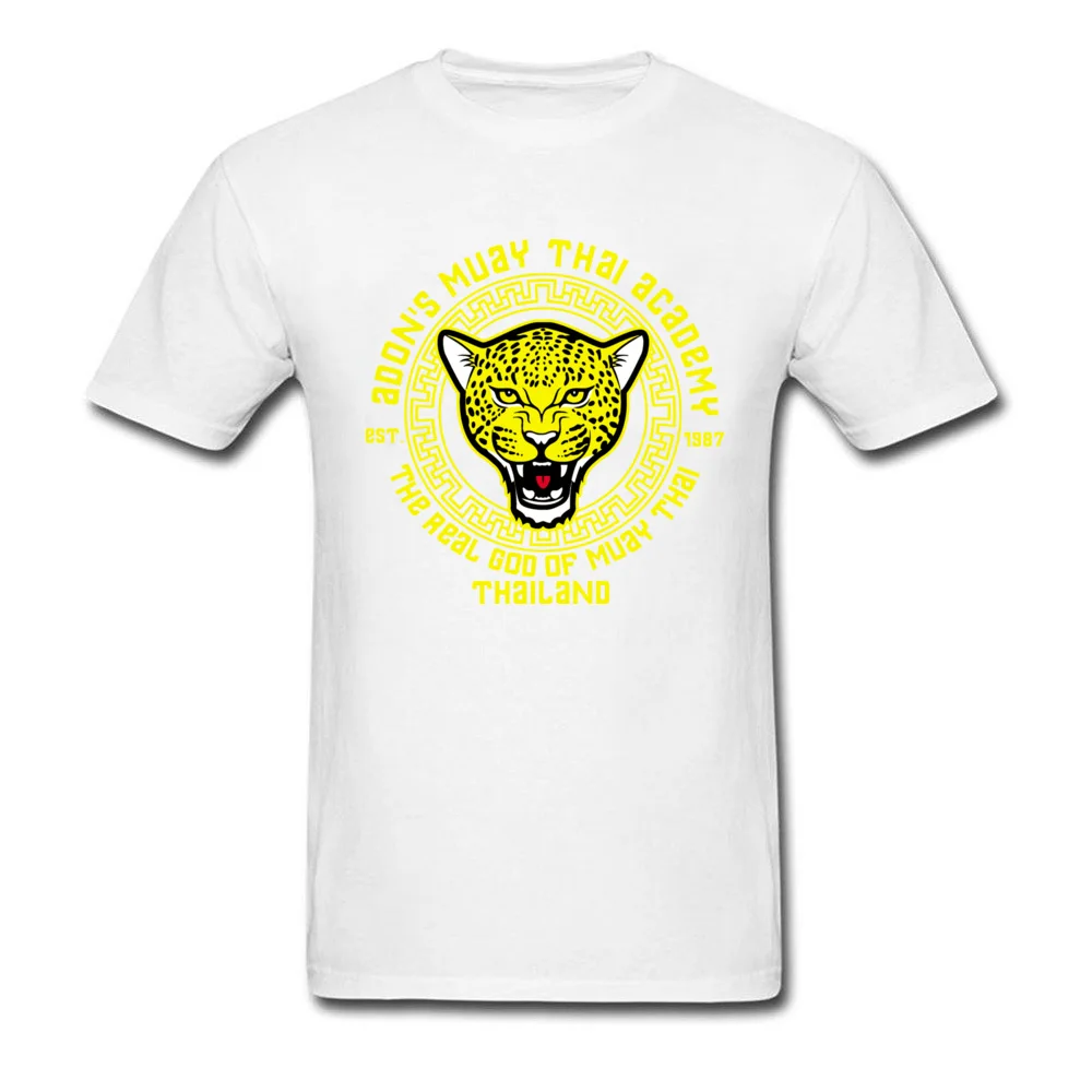 Custom Adons muay thai academy Tops T Shirt for Men Faddish Autumn O Neck Cotton Fabric Short Sleeve T Shirt Funny Sweatshirts Adons muay thai academy white