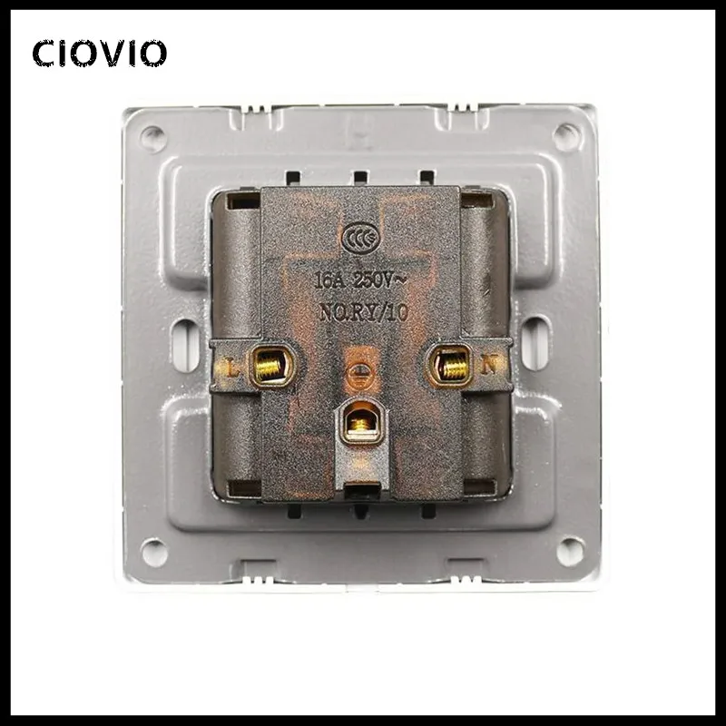 Universal 5 Hole Electric AC Power Outlet Panel Plate Wall Charger Dock Socket