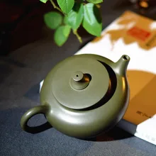 230 мл знаменитый yixing ручная работа здоровье мингуо зеленый грязевой чайник сырой металлический пурпурный глина Biluochun чайная кружка, сосуды для питья Yupan чайники