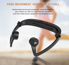 V9 Ear Hook Bluetooth Headset Bone Conduction Sport Headphone With Mic Adjustable headband For IOS Android Smartphone USB Charge