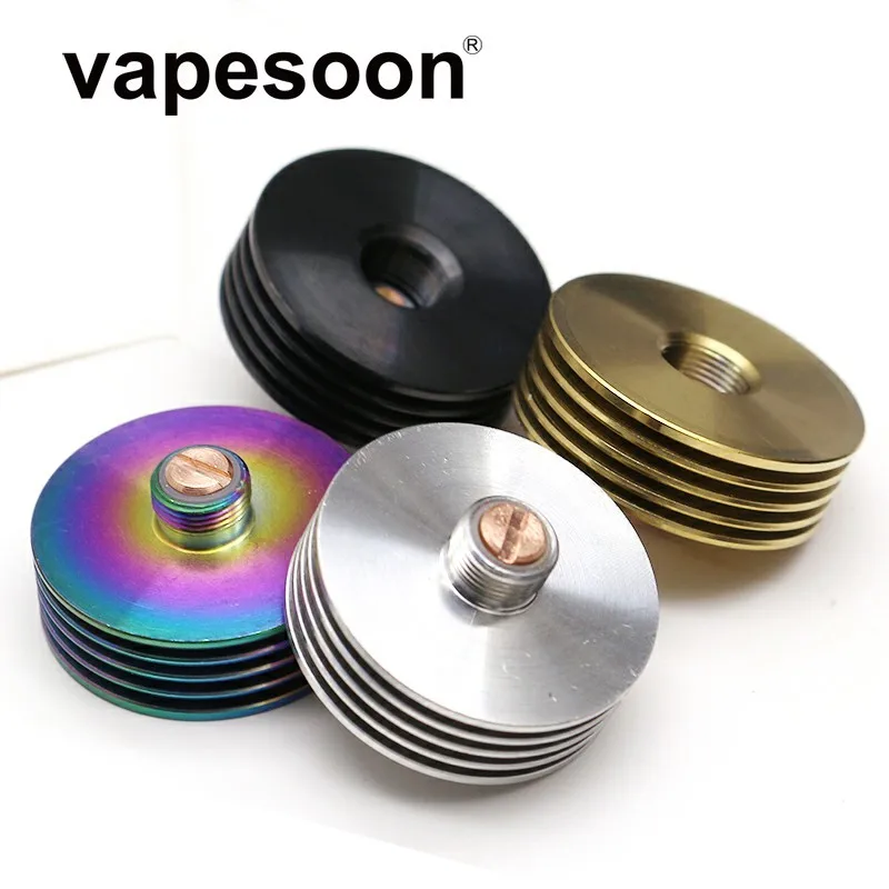 Stainless Steel 22mm 24mm 25mm 27mm 510 Heat Sink For 510 Thread Adaptor Rda Rdta Atomizers Electronic Cigarette Box Mod