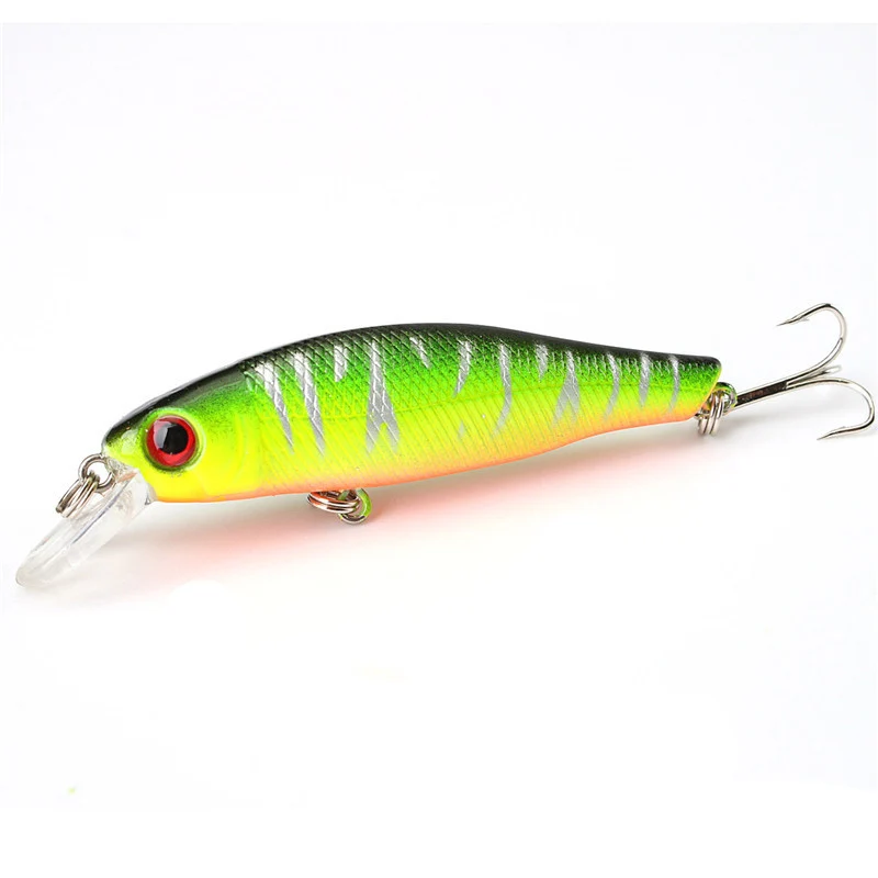

Good deal-1 pack of 6pcs/lot Colorful Fishing Lures 8.5CM/8.5G Artificial baits tackle 3D Fish Eyes with Hooks Fishing accesso
