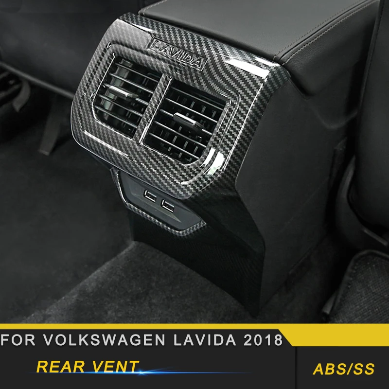 

For Volkswagen Lavida 2018 Car Styling Rear Seat A/C Air Vent Outlet Panel Cover Trim Frame Sticker Interior Accessorie