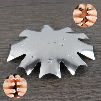 

BEAUTY7 1PCS Multi-size Easy French Line Edge Smile Cutter Nail Stencil Edge Trimmer Nails Manicure Nail Art Equipments Nail Art