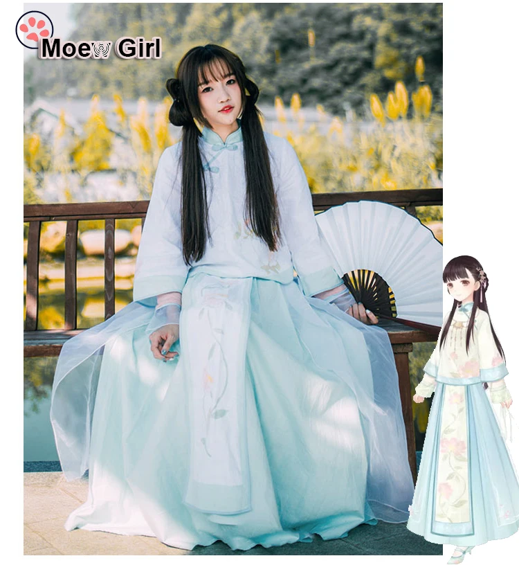 Уникальный дизайн китайская династия Хань платье комплект из 3 предметов ZIYEGE(полуночная песня) традиционное модное женское платье