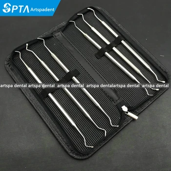 

6pcs/set Dental Excavator Set of 6 Restorative Spoon Dental Instrument Tooth Whitening Pick Whientener Bleah Remove Stain