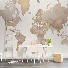 Beibehang пользовательские обои Европейский минималистский Ностальгический карта мира фон стены гостиной спальни украшения 3d обои