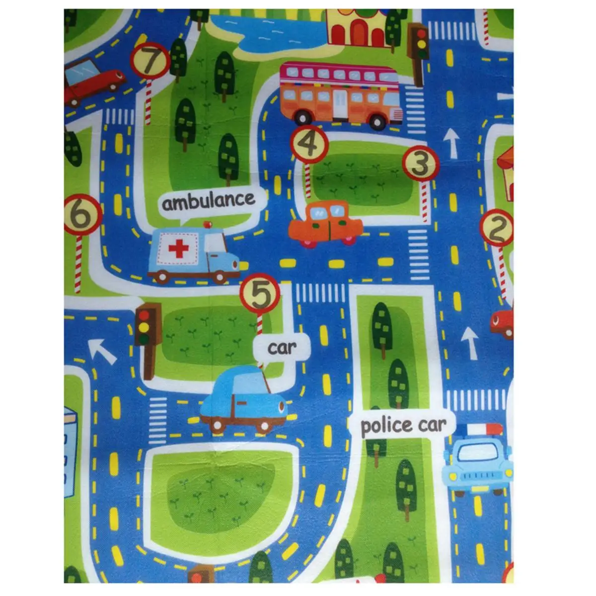 Игровой коврик ковер игрушка Младенец Дети ползать играть Забавный автомобиль город движение игра
