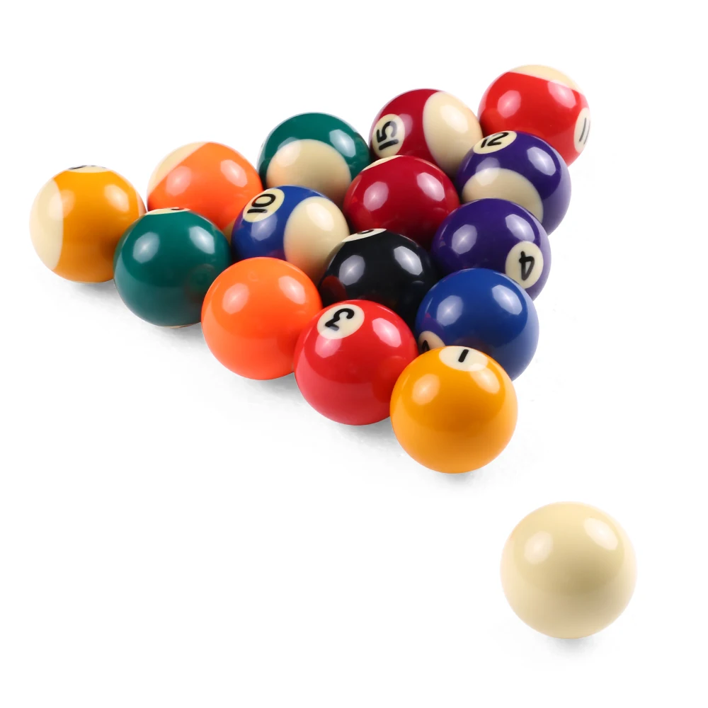 LIXADA Детские бильярдные настольные мячи, набор бильярдных мячей из смолы, маленький бильярдный кий, полный набор бильярдных мячей 25 мм/38 мм