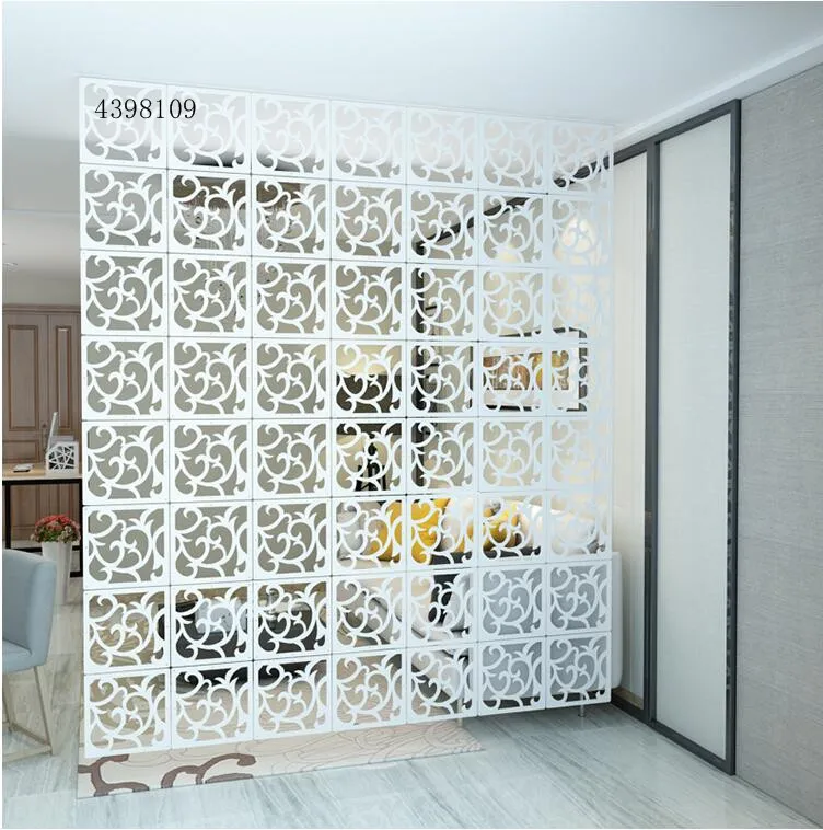 

6pcs entrance porch decorative screen wooden fashion hollow folding partition screen / living room decorative partition curtain