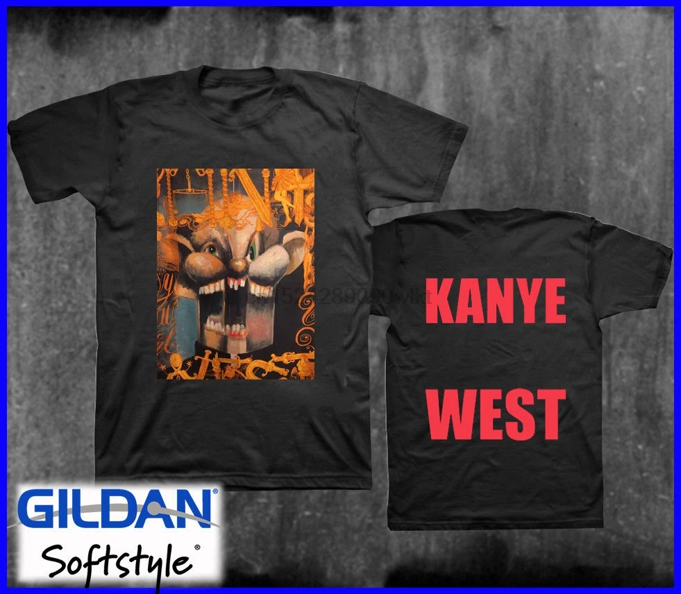 

Rare T Shirt Kanye West X George Condos Power Drip Men Fashion Tour Shirt