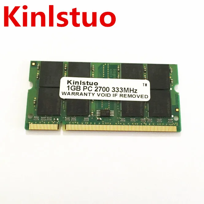 Kinlstuo 200pin sodimm ddr1 1 جيجابايت 2 جيجابايت pc2700 ddr333 SO-DIMM ram ddr الذاكرة 1 جرام 200-pin laptop notebook laptop الذاكرة شحن مجاني