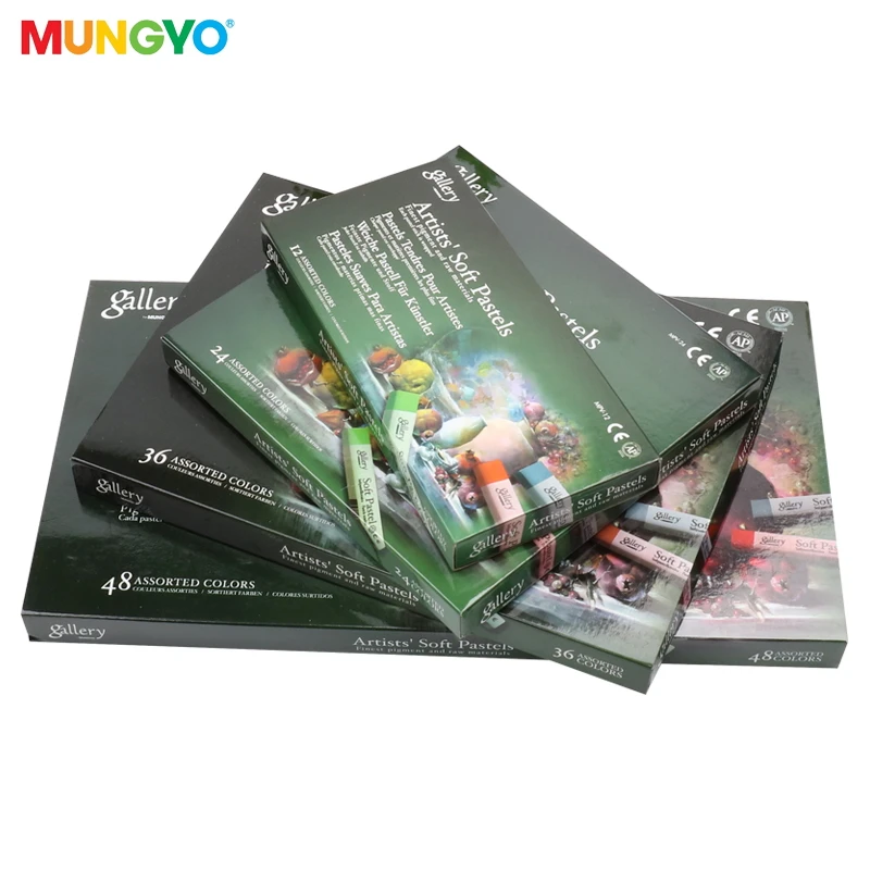 MUNGYO MPV Gallery Artists soft pastel 72/48/36/24/12 colors Colored Chalk DIY Hair dyed color make up ART