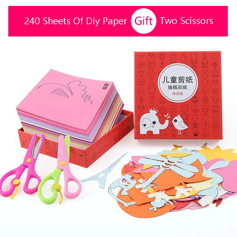 120 листов бумажных поделок наборы для детей детский сад игрушки ручной работы материалы развивающие игрушки подарки для мальчиков и девочек