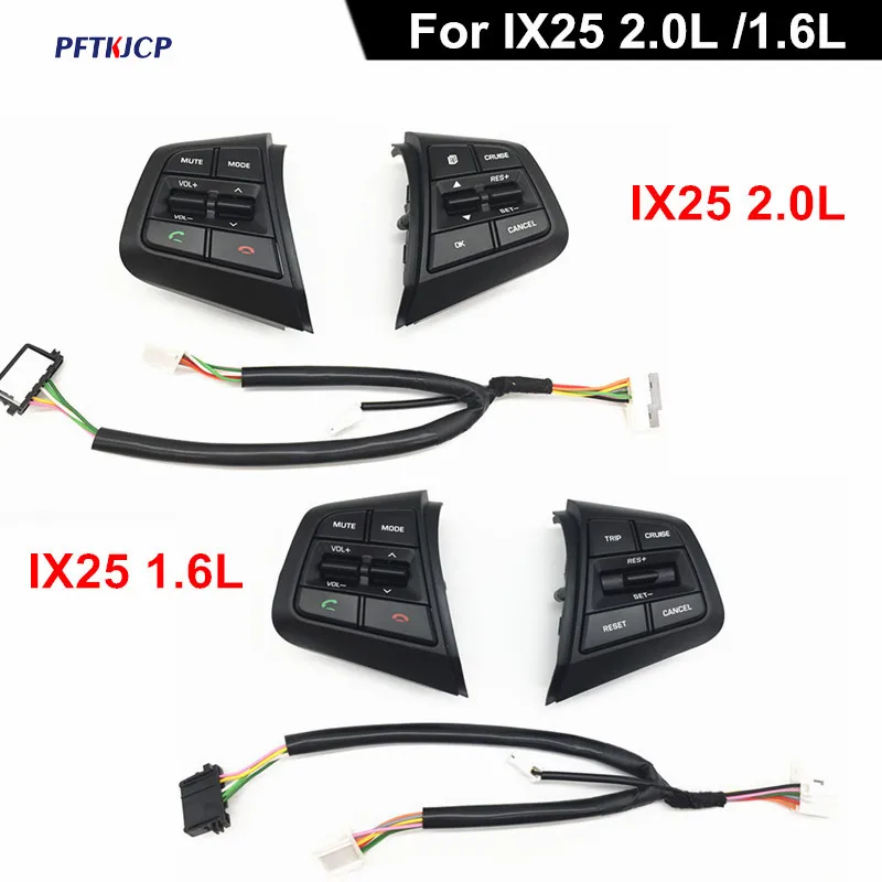 

Free shipping ! Remote Cruise Control Button Car Steering Wheel Control Buttons with cables For Hyundai ix25 1.6 / for creta 2.0