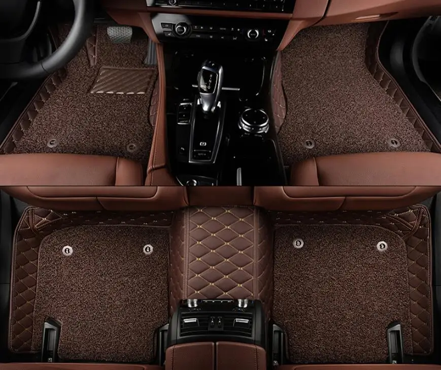  JINGHANG Auto Floor Mats For Audi A7 S7 RS7 2012-2018 Foot Carpets Step Mat High Quality Embroidery