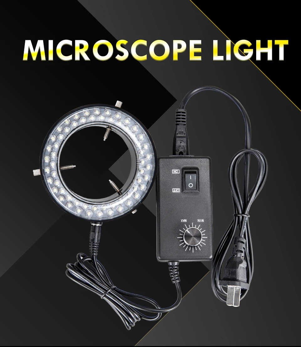 LED Ring Light illuminator Lamp For Industry Stereo Microscope Camera Magnifier  (1)