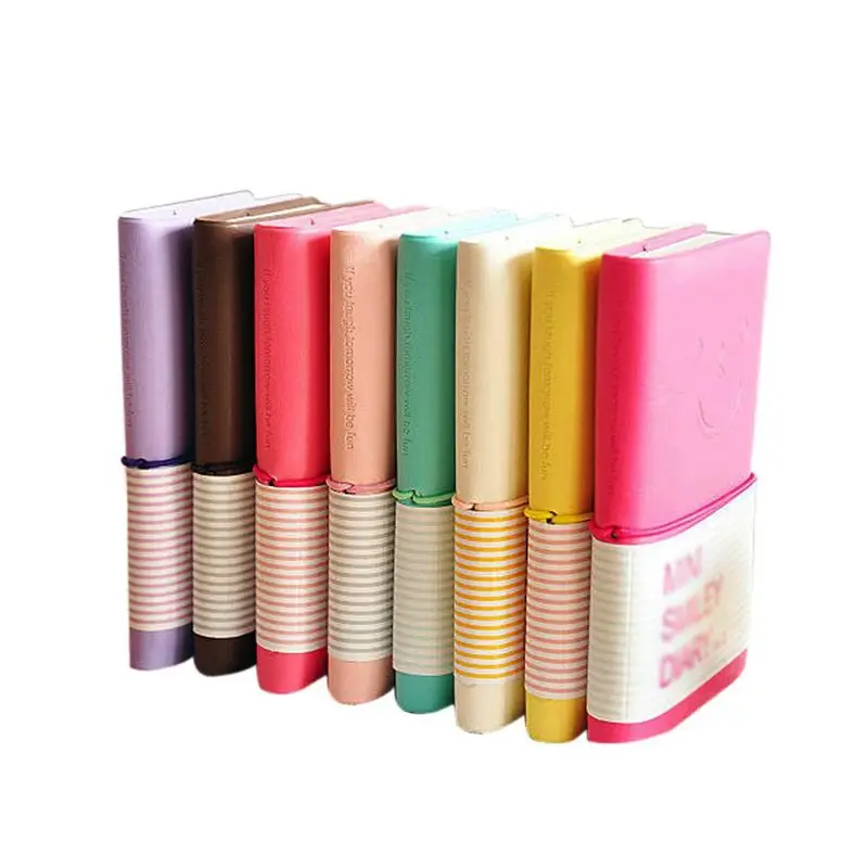 

Random Color PU Mini Smile Notebook Sent