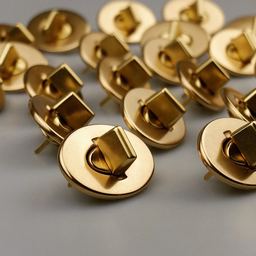 

DIY Johnleather Craft Hardware Solid Brass Turn Lock Clasps Used For Bags BOR Color Finish 47mm*36mm