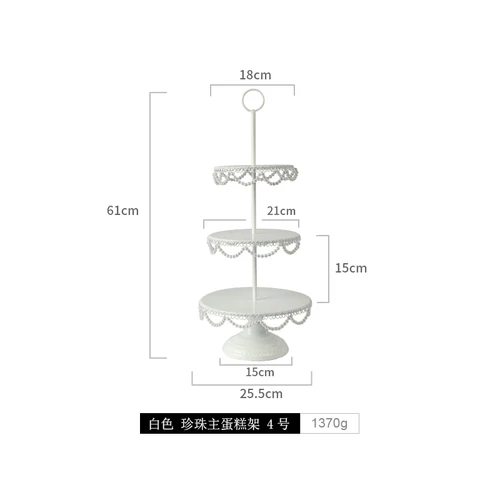 Белый жемчуг кристалл торт подставки набор для свадебной вечеринки Настольный Декор Дети День Рождения Кекс еда десерт пончики Дисплей стенды - Цвет: Type 4