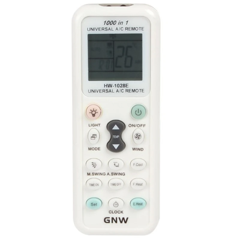 

GNW K-1028E 1000 in 1 Universal A/C Remote Control Back Light Function For Air Conditioners