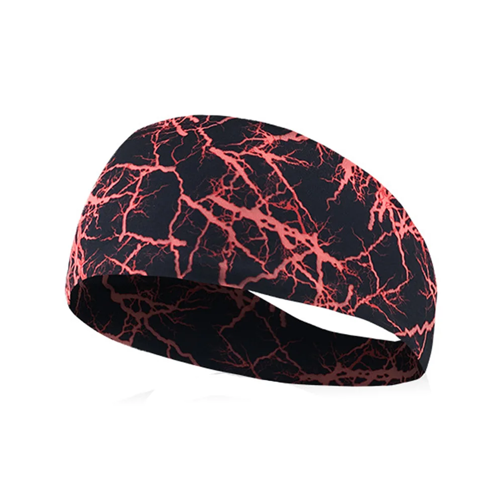 Эластичные дышащие женские майки для бега повязка на голову спортивные Напульсники стильный принт LFSPR0085 - Цвет: Red