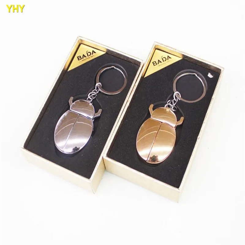 

Newest Creative ladybug Shaped USB Lighter Rechargeable Electric Electronic Cigarette Lighter With Keychain For Smoking