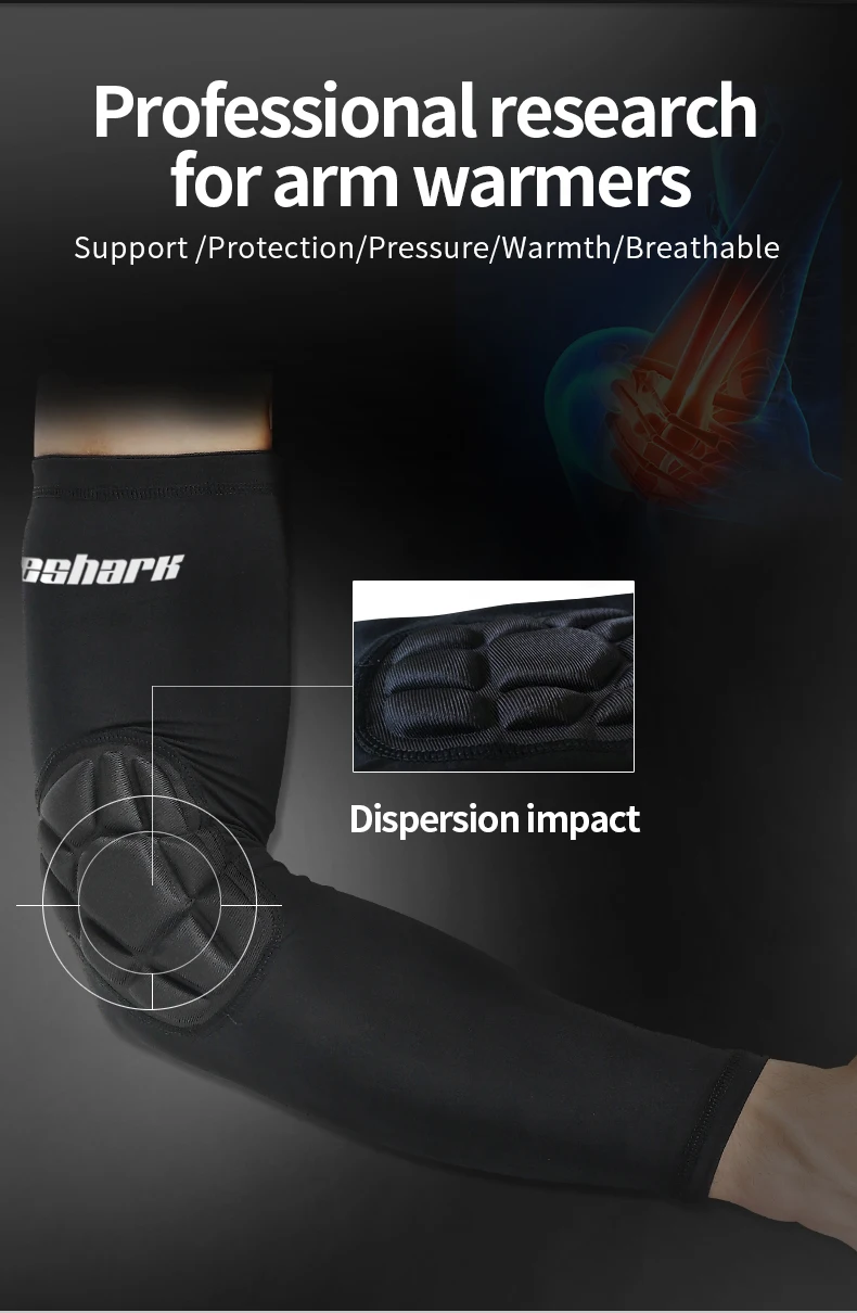 1 шт. сотовые баскетбольные налокотники для бега гетры для рук спортивные налокотники защитные накладки защищенные от царапин велосипедные рукава