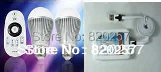 

free shipping 9W E27 color temperature adjustable and dimmable led bulbs set (two bulbs and one remote and one wifi controller)