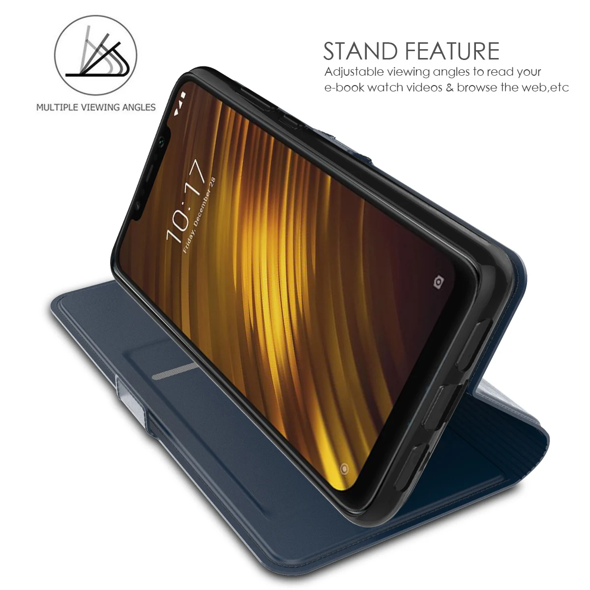 Чехол для телефона Xiaomi POCOPHONE F1 кожаный флип чехол с подставкой Redmi Note 7 Go Fundas Mi 9 Mi9 SE