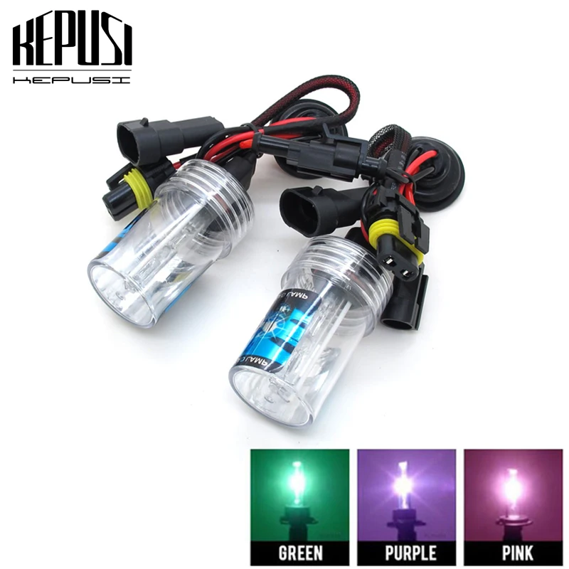 

2pcs HID Xenon 9006 HB4 Bulb 35W 4300K 6000K 8000K Purple Pink Green Deep Blue Auto Lamp AC 12V Xenon Car Headlight Fog Light